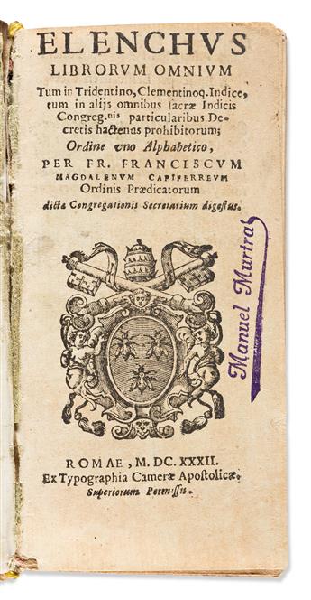 Capiferreus, Franciscus Magdalenus (d. 1632); Council of Trent. Elenchus Librorum Omnium tum in Tridentino.